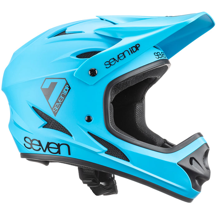 7 iDP M1 Full Face Helmet Youth Matt Blue 2023 Cambria Bike