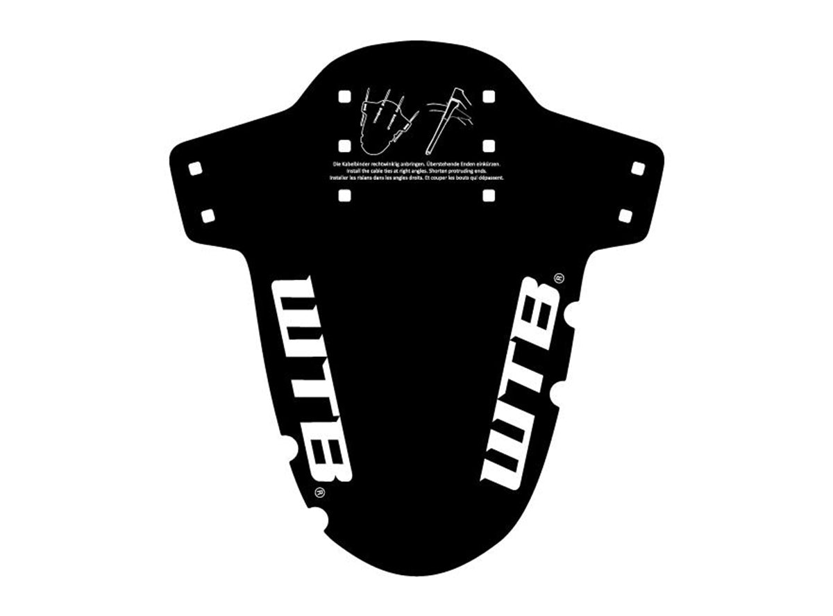 WTB Logo MTB Mud Guard - Black Black  