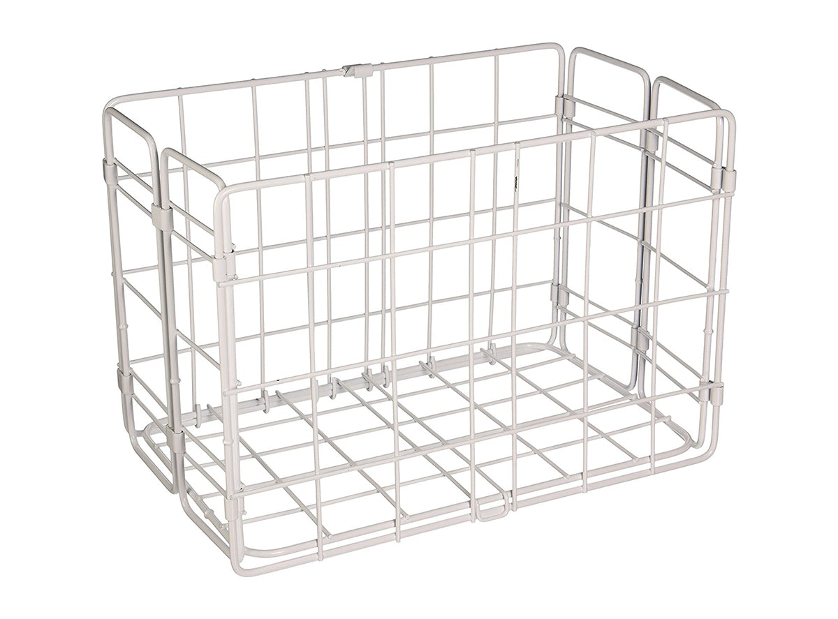 Wald 582 Rear Folding Basket - White White  