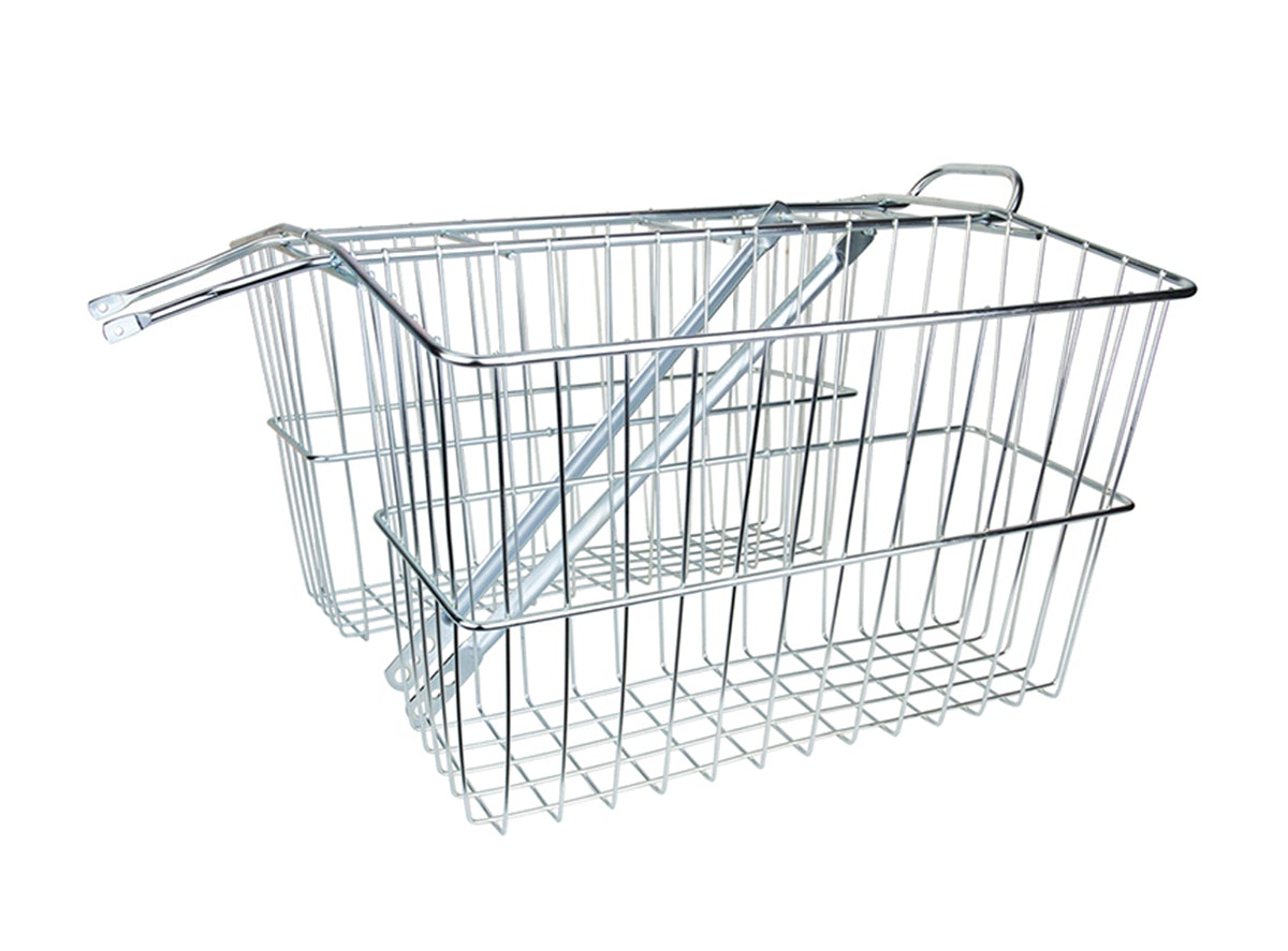 Wald 535 Twin Rear Basket - Silver Silver  