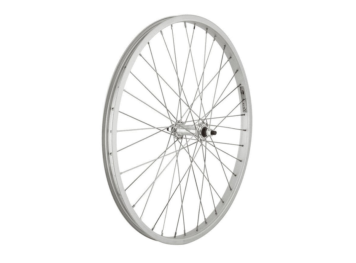 WheelMaster 24" Alloy Cruiser/Comfort Wheel - Front Silver 1.75" - 36h - Bolt On 