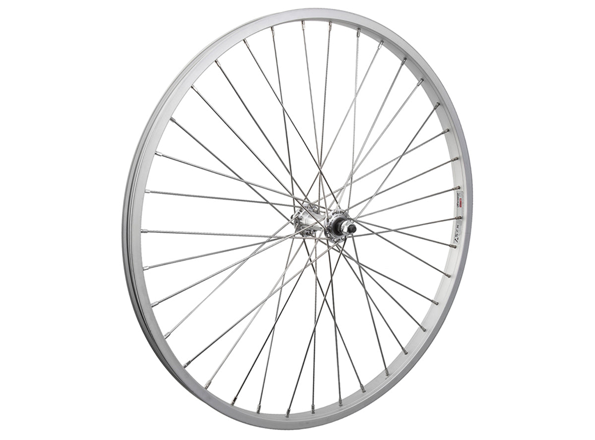 WheelMaster 26" Alloy MTB Wheel - Front Silver Bolt On - 3/8" - 36h 