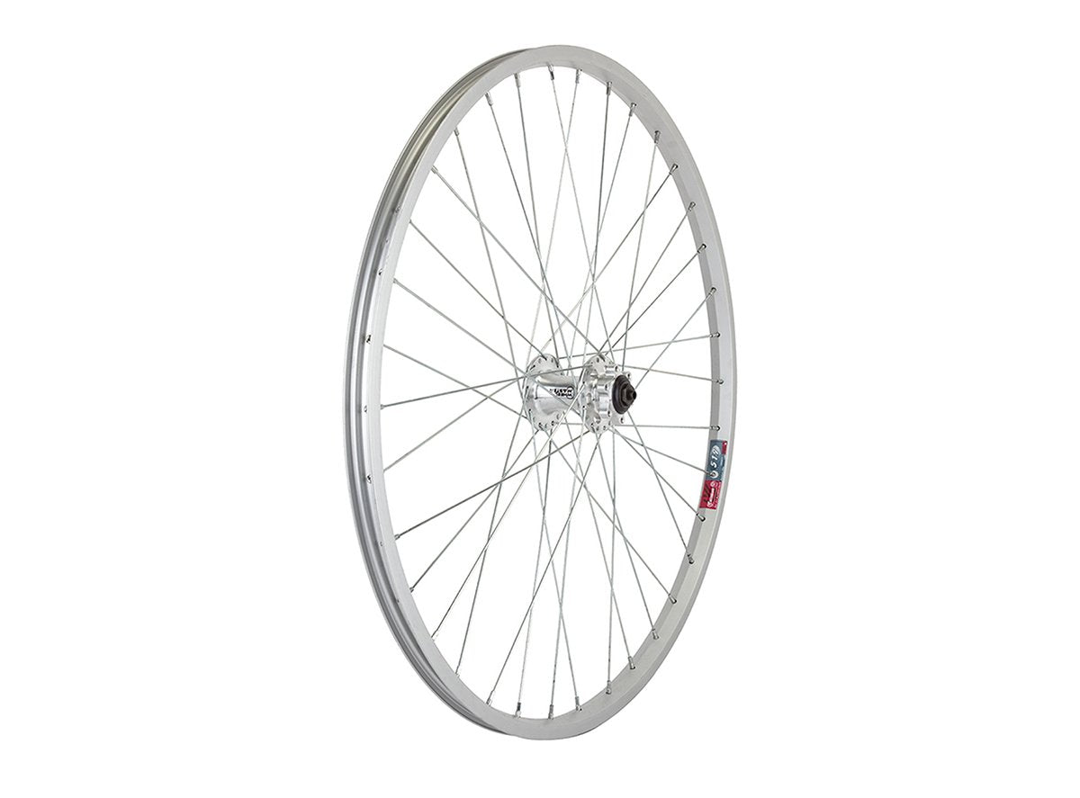 WheelMaster 26" Alloy Disc Single Wall MTB Wheel - Front Silver QR - 1.5" - 36h - 6-Bolt 