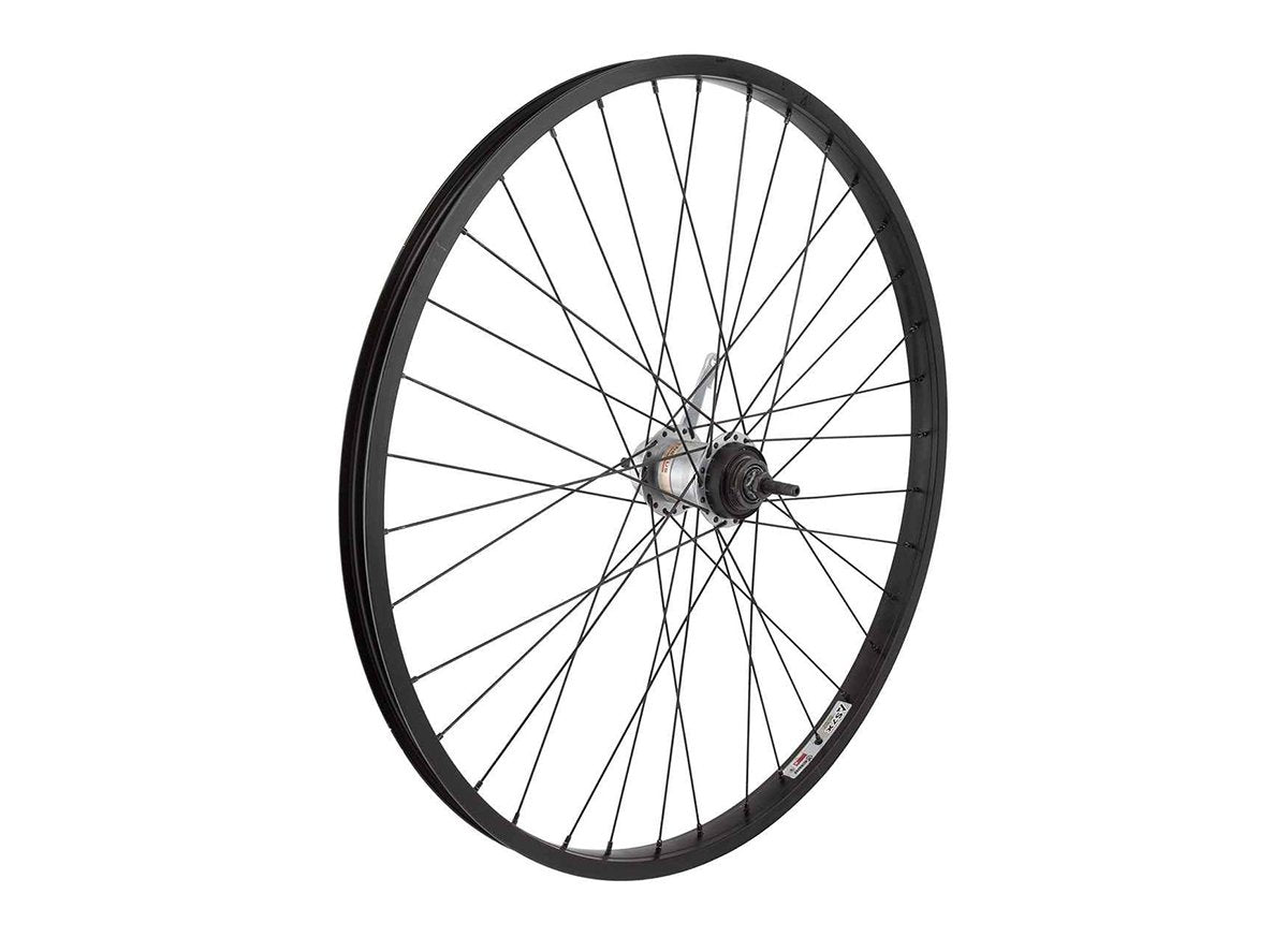 WheelMaster 26" Steel Cruiser Coaster Wheel - Rear - Black Black 36h 