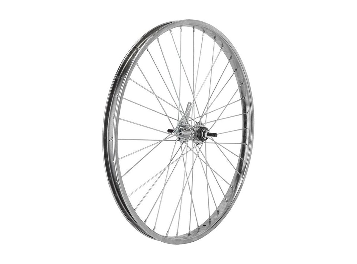 WheelMaster 26" Steel Cruiser Coaster Wheel - Rear - Silver Silver 36h 