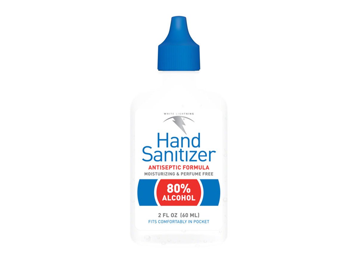 White Lightning Hand Sanitizer - 2oz - White-Blue White - Blue  