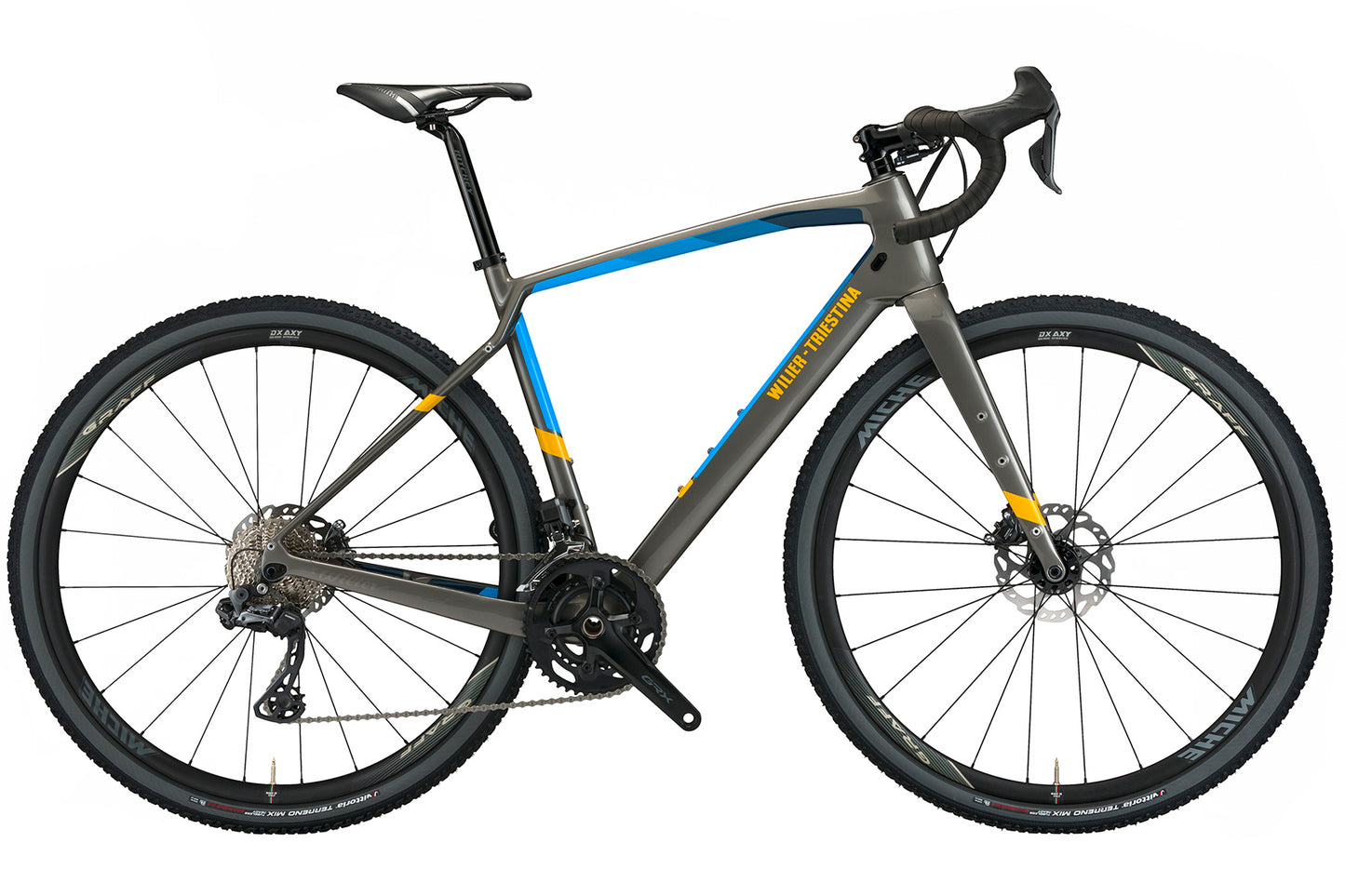 Wilier Jena 700c Gravel Bike - Campagnolo EKAR - Gray-Blue Glossy - 2021 Gray - Blue Glossy 57.5cm (22.75") Large