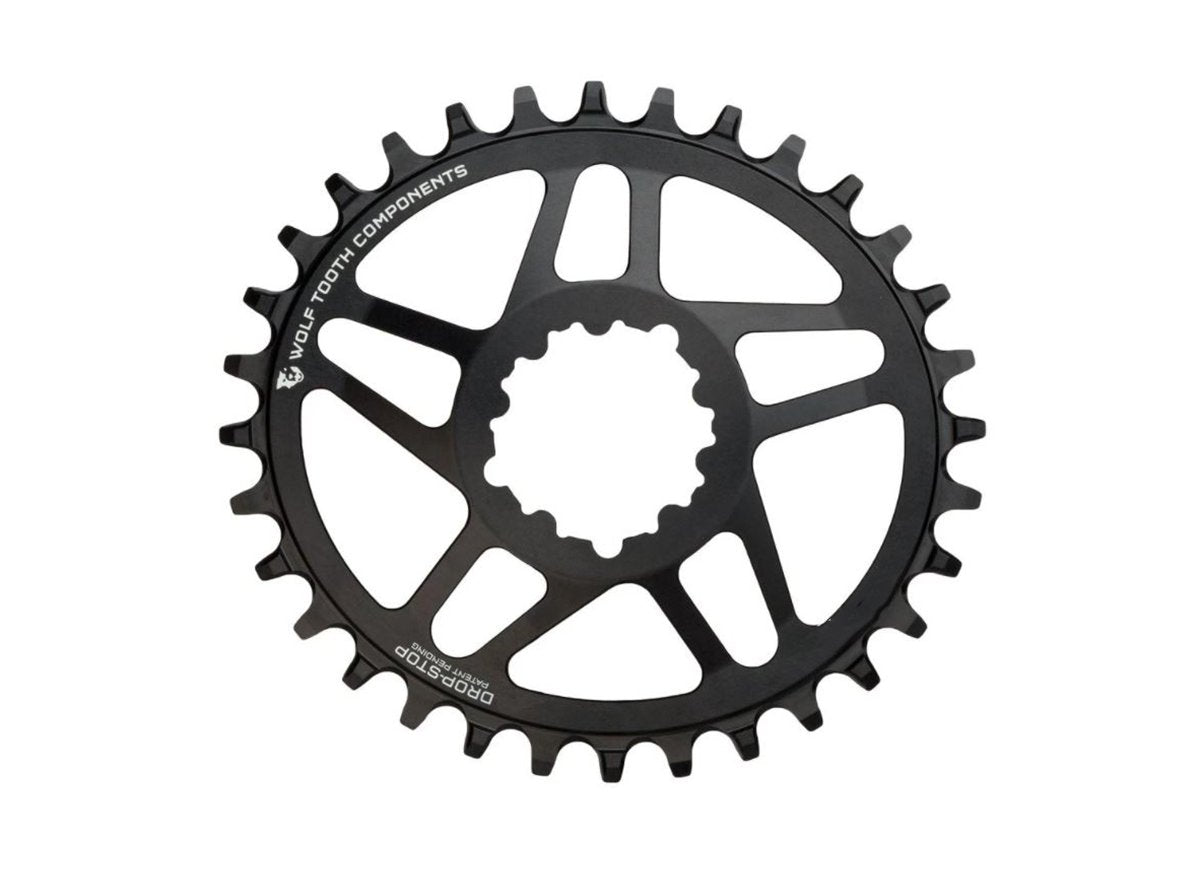 Wolf Tooth Components Elliptical SRAM MTB Chainring - Direct Mount - Black Black 28t 