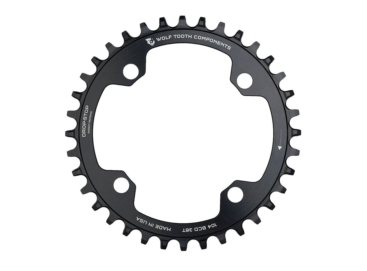 Wolf Tooth Components 104 BCD Shimano 12 Spd Chainring - Black Black 32t 