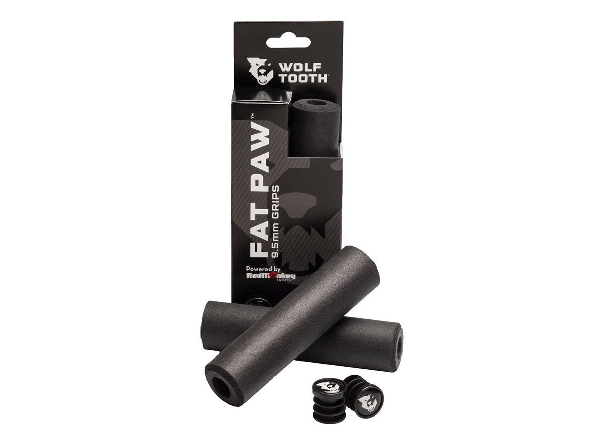 Wolf Tooth Components Fat Paw Grips - Black Black  
