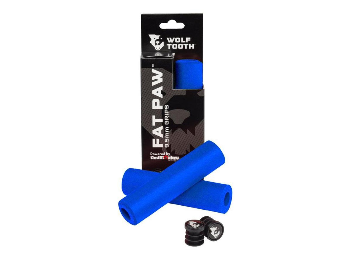 Wolf Tooth Components Fat Paw Grips - Blue Blue  