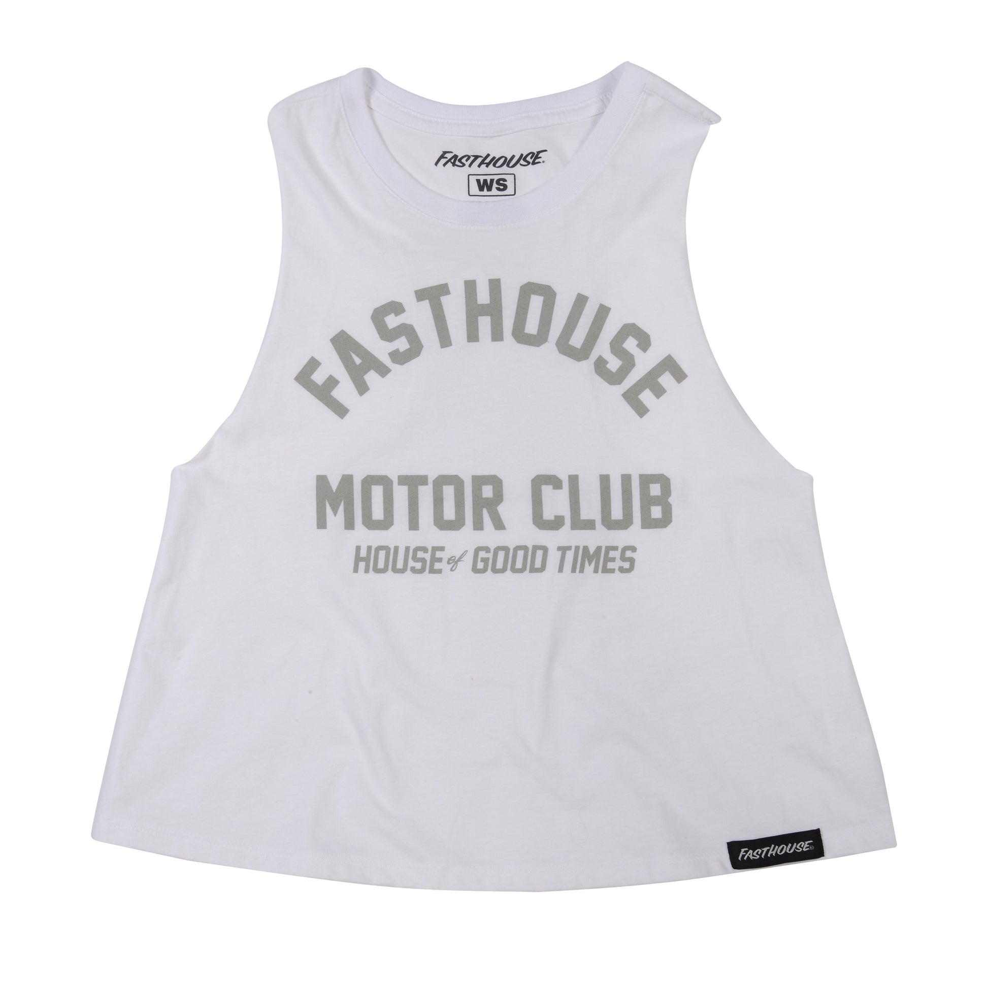 Fasthouse Brigade Crop Tank - Womens - White - 2022 White X-Small/Small 