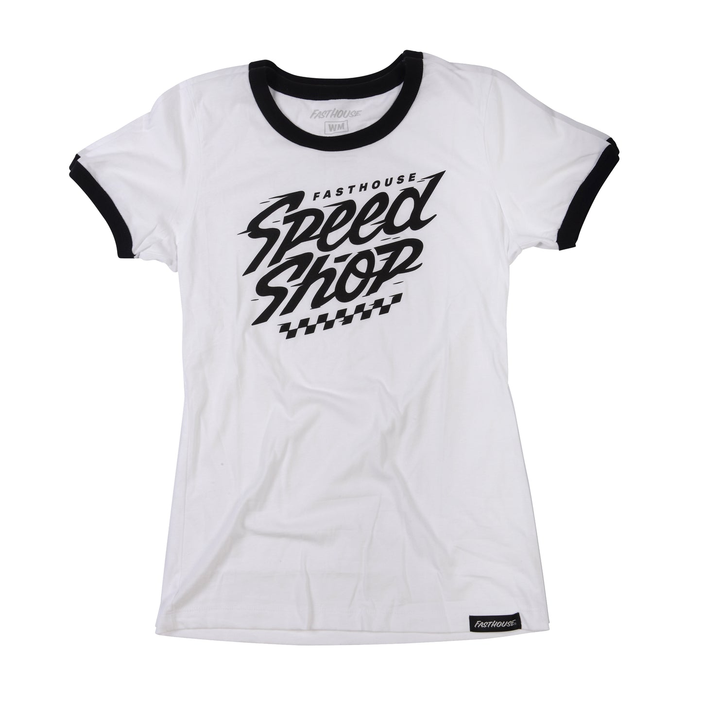 Fasthouse Haste Tee - Womens - White-Black - 2022 White - Black Small 