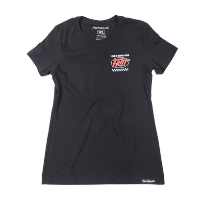 Fasthouse Toll Free Tee - Womens - Black - 2022 Black Small 