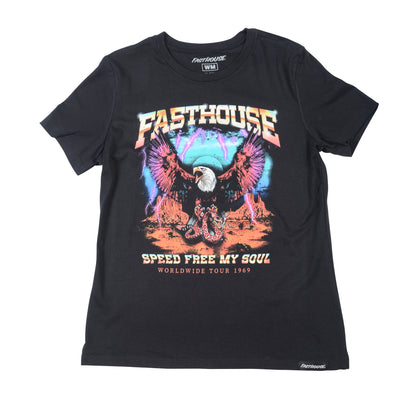 Fasthouse Tour 1969 Tee - Womens - Black - 2022 Black Small 