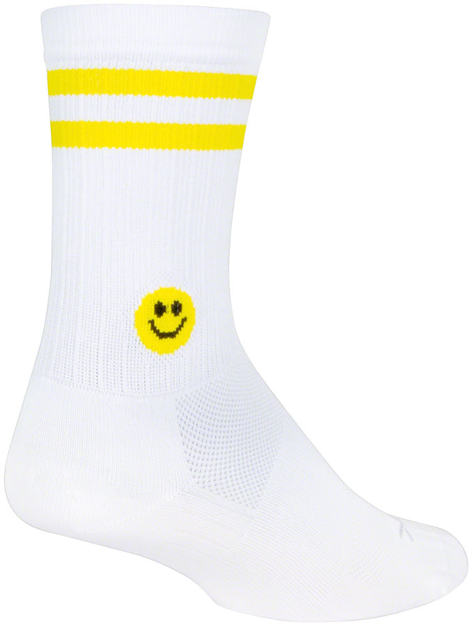 SockGuy SGX 6" Cuff Sock - Womens - Smiley Smiley Large/X-Large 