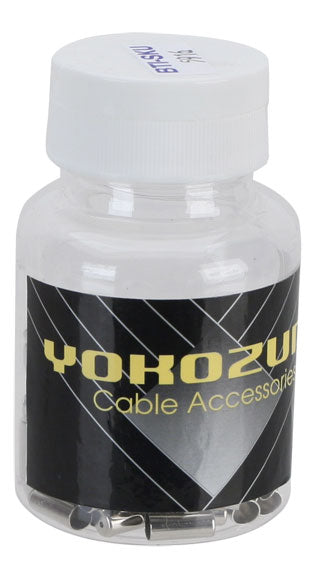 Yokozuna 5mm Chrome Brake Housing Ferrules Chrome 100pc Bottle 
