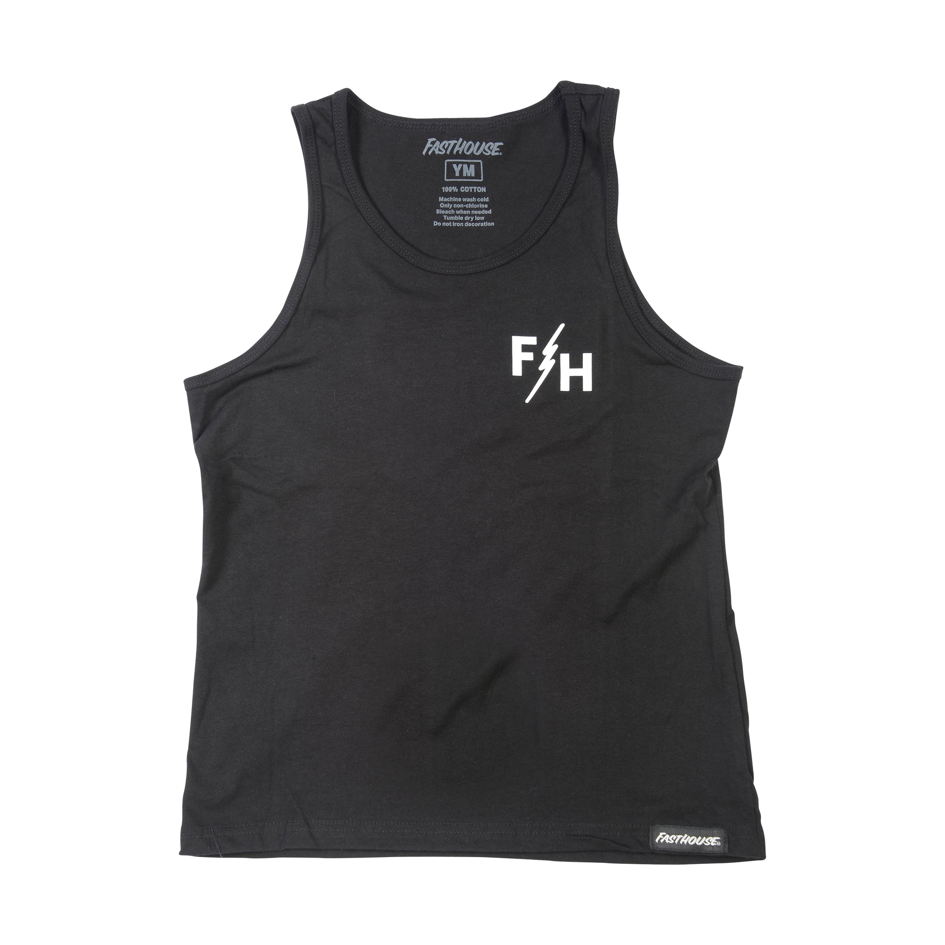 Fasthouse Origin Tank - Youth - Black - 2022 Black Small 