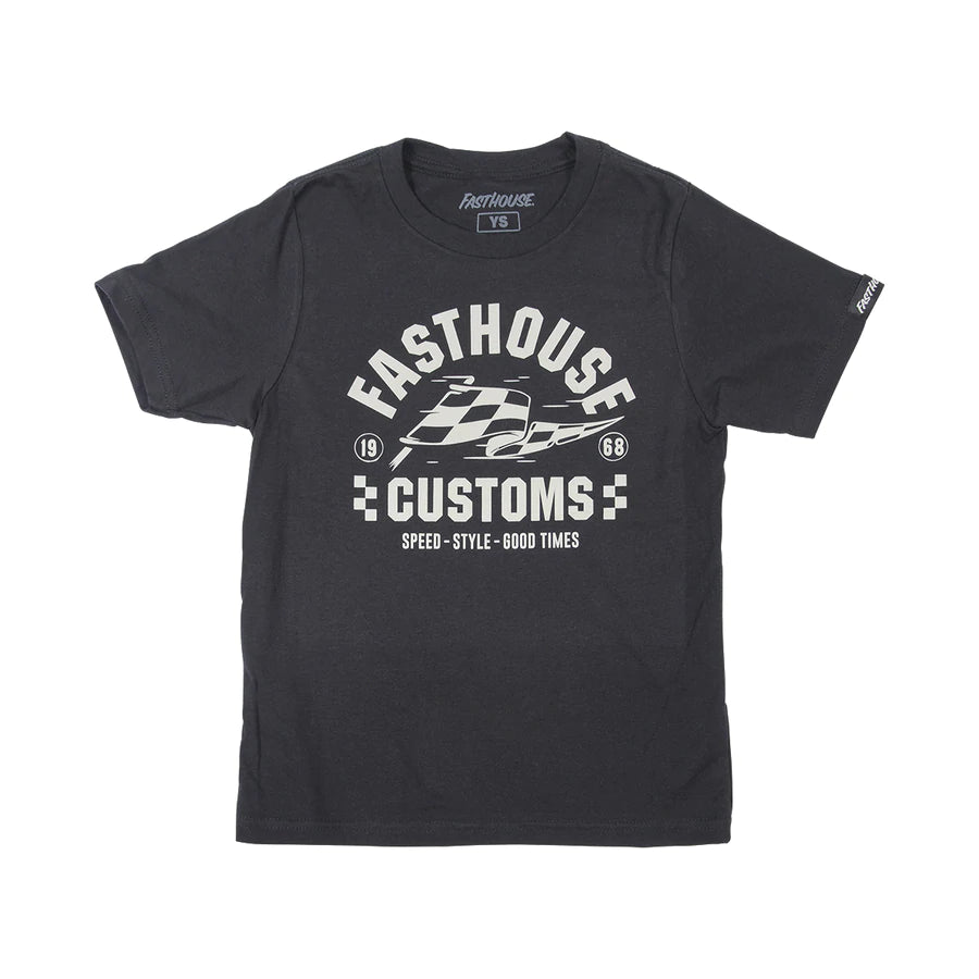 Fasthouse Sprinter Tee - Youth - Black - 2022 Black X-Small 