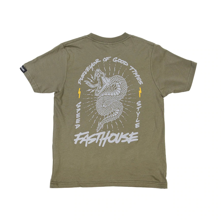 Fasthouse Venom Tee - Youth - Light Olive