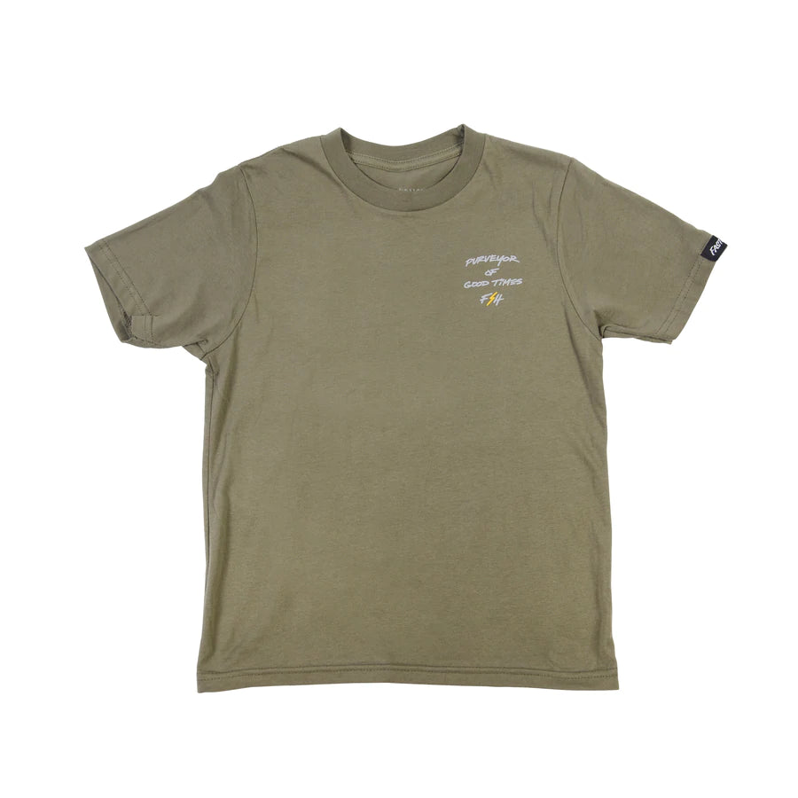 Fasthouse Venom Tee - Youth - Light Olive - 2022 Light Olive X-Small 