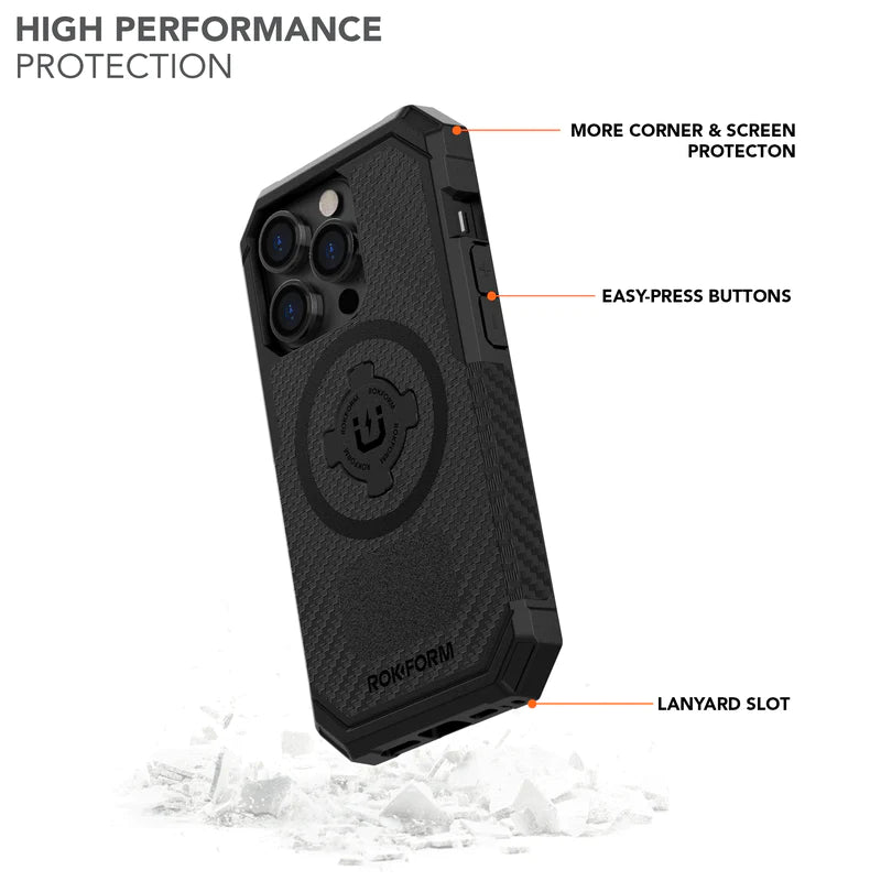 Rokform Rugged Case - iPhone 14 Pro - Black