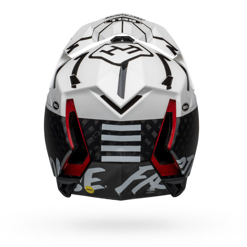 bell faction bike helmet white and red flowers Bell Full-10 Spherical Full Face Helmet