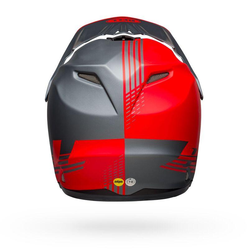 Bell Full-9 Fusion MIPS Full Face Helmet - Matt Gray-Red