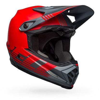 Bell Full-9 Fusion MIPS Full Face Helmet - Matt Gray-Red