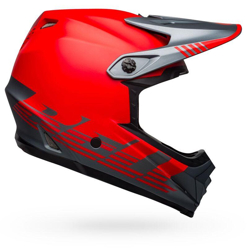 Bell Full-9 Fusion MIPS Full Face Helmet - Matt Gray-Red