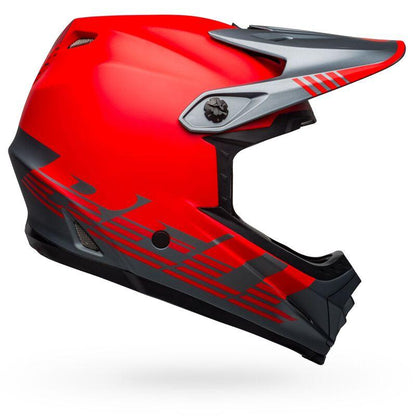 Bell Full-9 Fusion MIPS Full Face Helmet - Matt Gray-Red