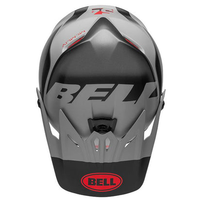 Bell Full-9 Fusion MIPS Full Face Helmet - Matt Black-Gray-Crimson