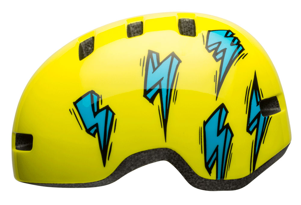 Bell Lil Ripper Child Helmet - Hi Viz-Blue Bolt - 2020