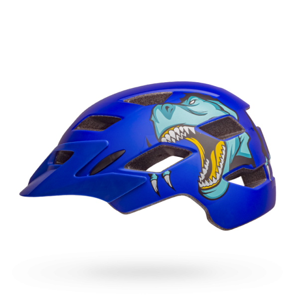 Bell Sidetrack Child Helmet - T Rex-Matt Blue - 2019 T Rex - Matt Blue Universal Child - 47-54cm 