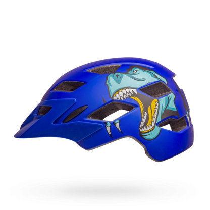 Bell Sidetrack Child Helmet - T Rex-Matt Blue - 2019 T Rex - Matt Blue Universal Child - 47-54cm 
