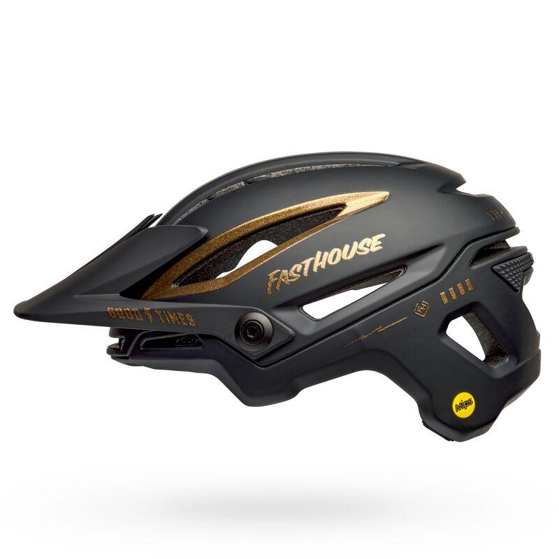 bell black and gold helmet Bell Sixer MIPS MTB Helmet