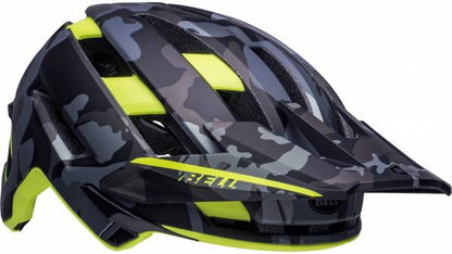 Bell Super Air Spherical MTB Helmet - Matt Camo-HiViz