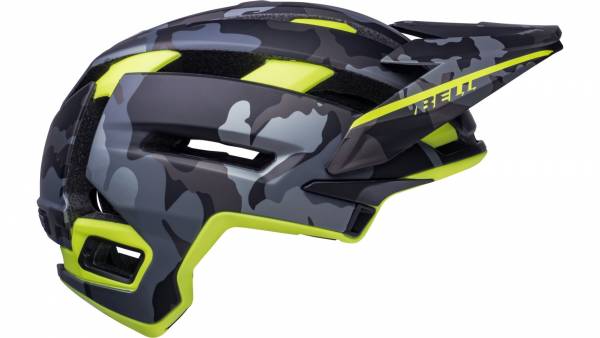 Bell Super Air Spherical MTB Helmet - Matt Camo-HiViz