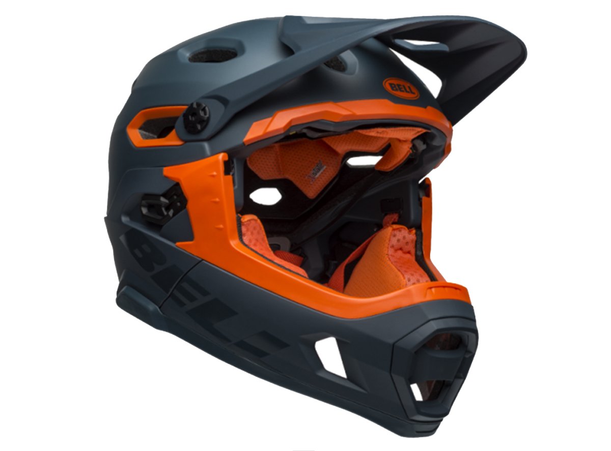 bell 2019 super dh mips helmet Full Face - Matt Gloss Yellow Black Socket design Bell Super DH Spherical MTB