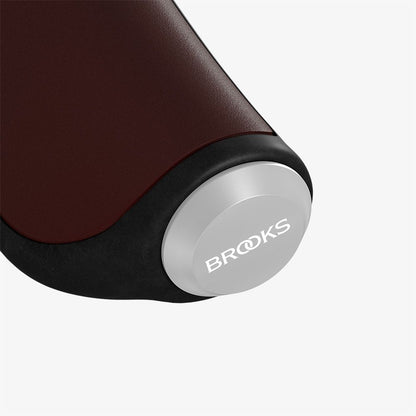 Brooks England Ergonomic Leather Grip 100/130 - Antique Brown