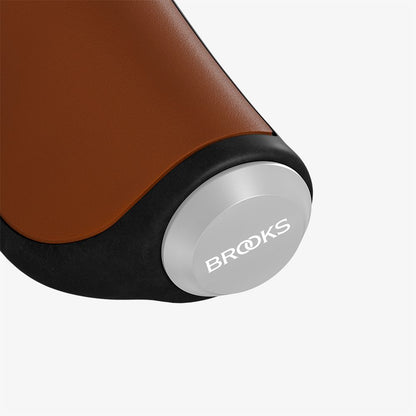 Brooks England Ergonomic Leather Grip 100/130 - Honey