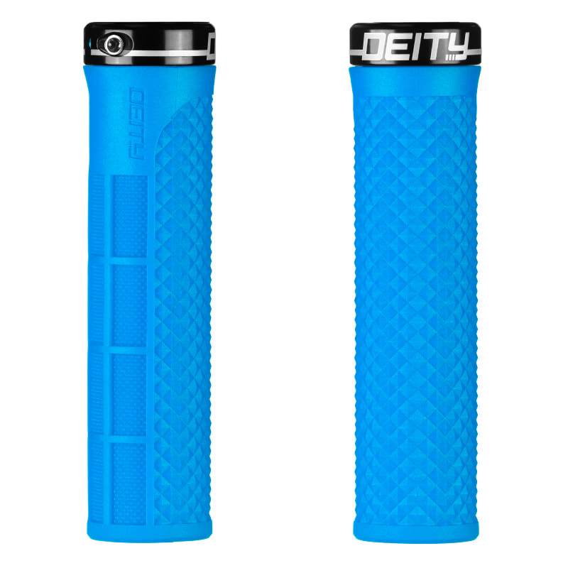 Deity Components LockJaw Grips - Blue Blue  