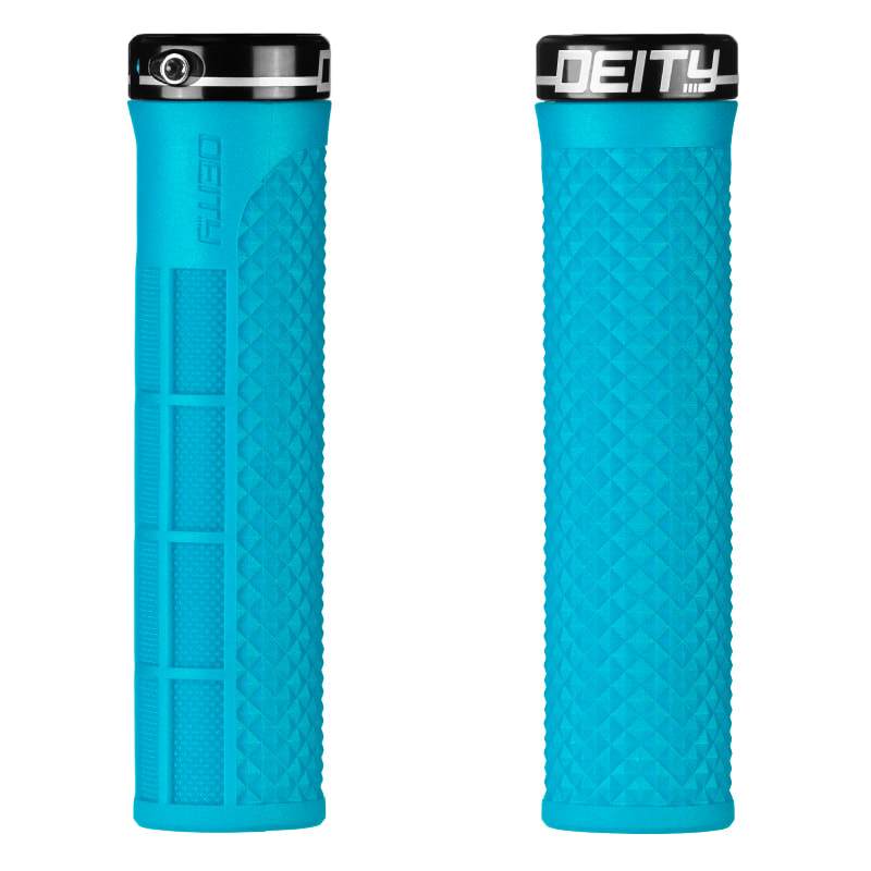 Deity Components LockJaw Grips - Turquoise Turquoise  