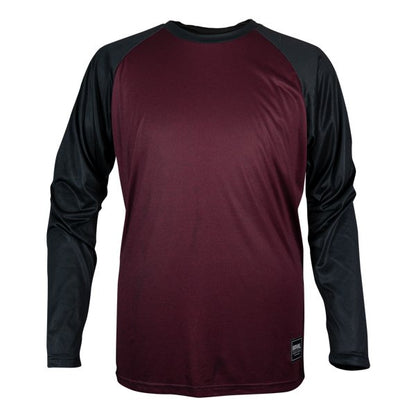 Royal Heritage Long Sleeve Jersey - Plum Red-Black - 2019