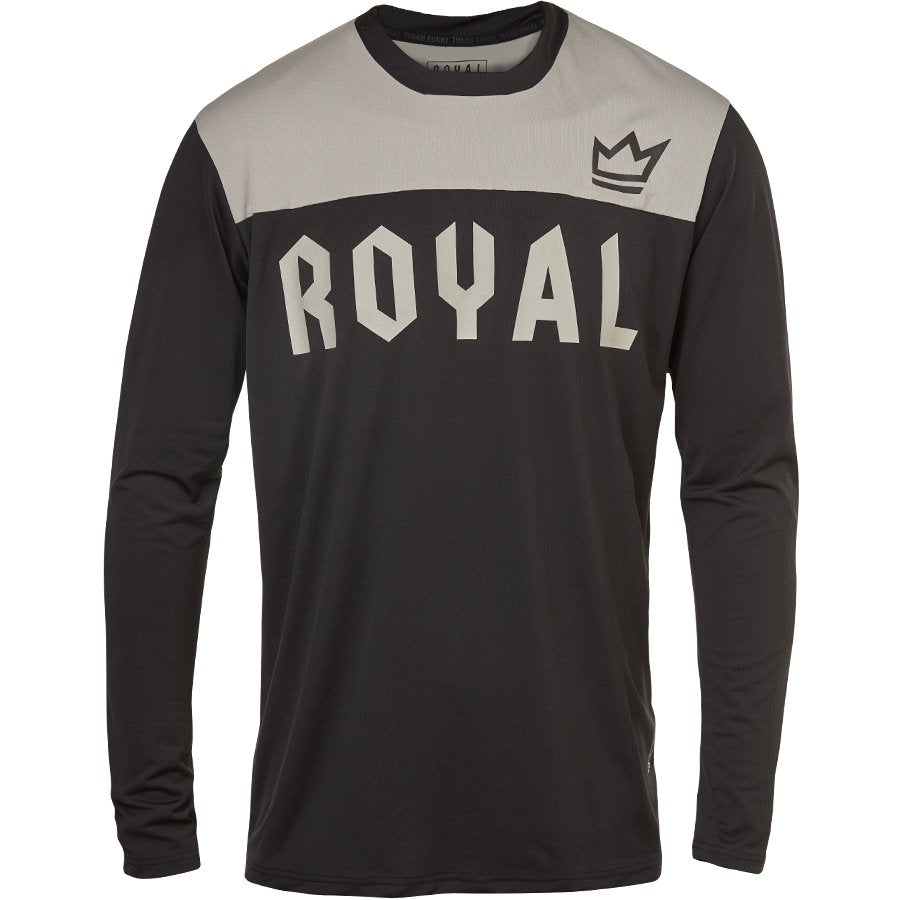 Royal Apex Long Sleeve MTB Jersey - Black-Gray - 2021