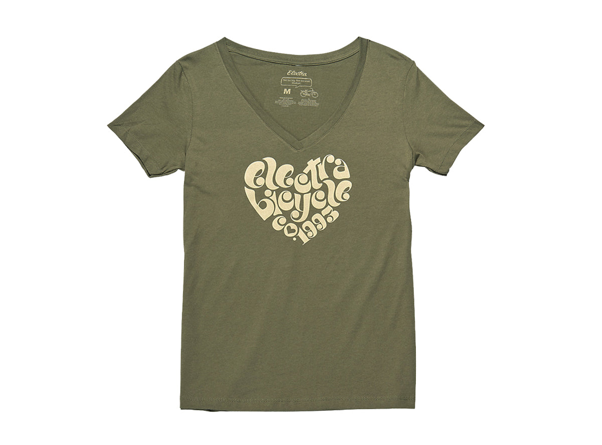 Electra 1993 V Tee - Womens - Olive Gray