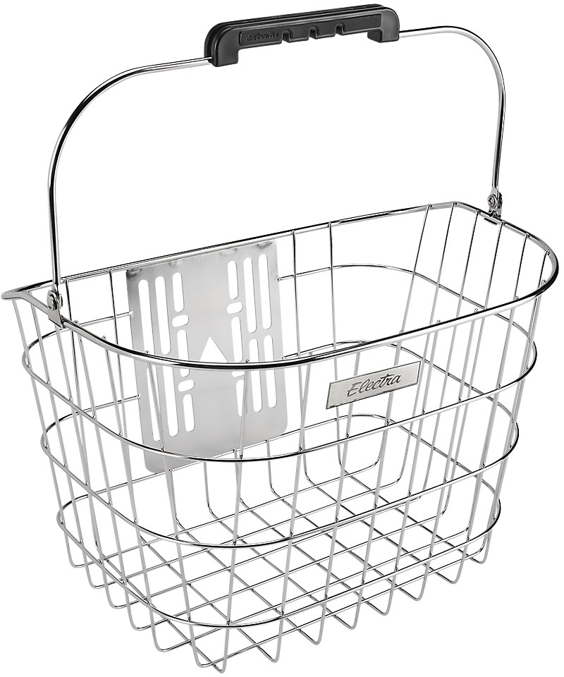 Electra Stainless Wire Front QR Basket - Silver Silver  