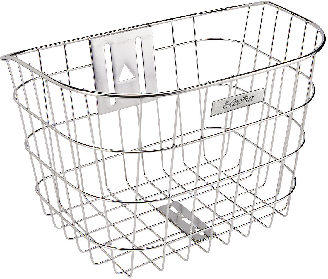 Electra Stainless Headset Mounted Basket - Silver Silver  