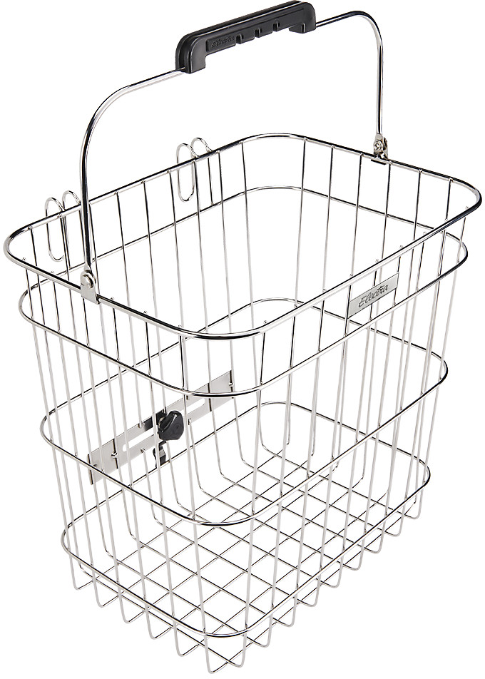Electra Stainless Wire Pannier Basket - Polished Silver
