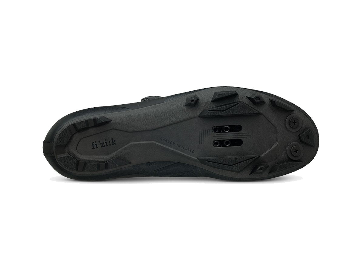 Fizik X3 Vento Overcurve Clipless MTB Shoe - Black-Black